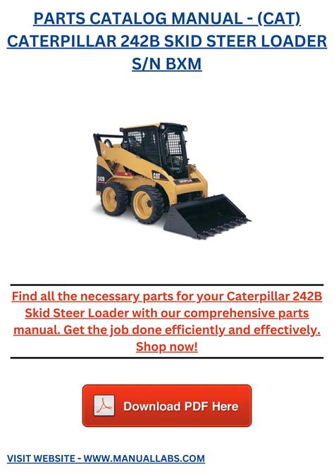 cat 242 skid steer service manual|cat 242b reviews.